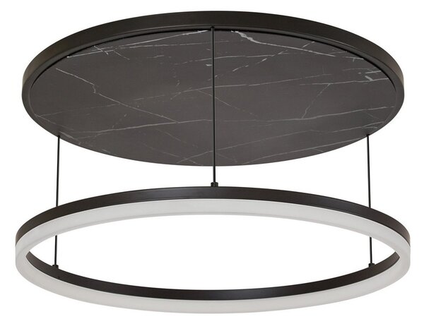 Stropné Lampa Lucande, Orven, stmievateľné, Čierna, Obývacia izba, Kov, Moderný