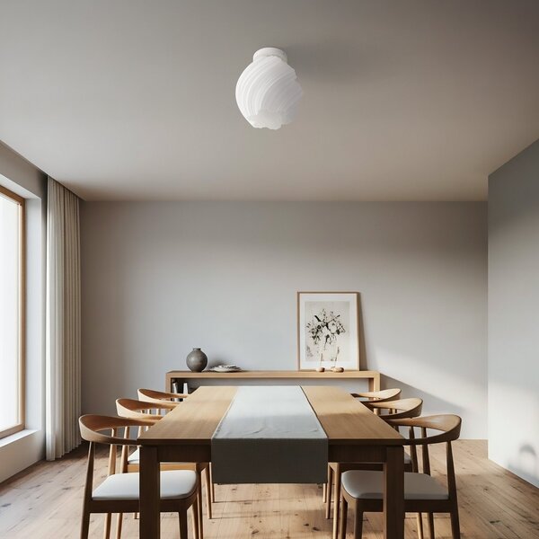 Stropné Lampa Lindby, Nuvia, stmievateľné, Biela, Obývacia izba, Plast, Moderný