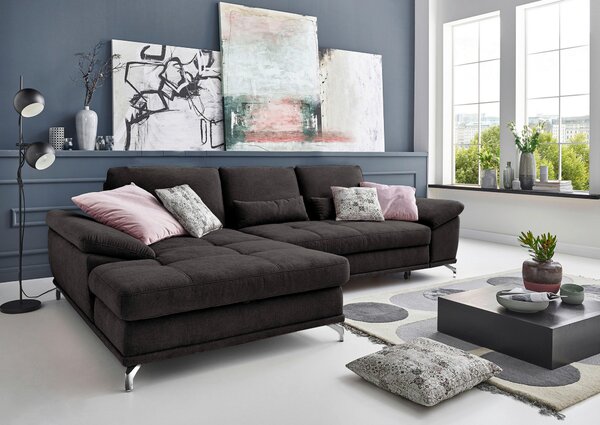 ROHOVÁ SEDAČKA, textil, čierna Sit & More - Sedačky, Online Only
