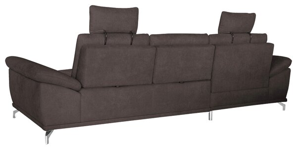 ROHOVÁ SEDAČKA, textil, tmavohnedá Sit & More - Sedačky, Online Only