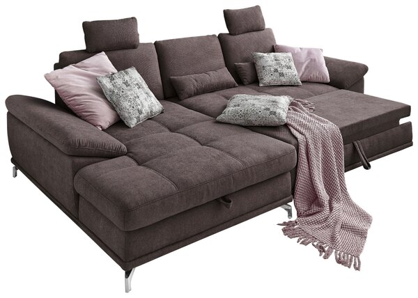 ROHOVÁ SEDAČKA, textil, tmavohnedá Sit & More - Sedačky, Online Only