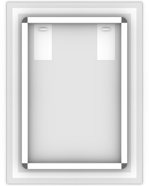 LED zrkadlo Moderna - Vertikálne Veľkosť Zrkadla (šírka x výška): 50x50 cm, Ovládanie: diaľkový ovládač - biely (+40€), Farba osvetlenia: Studená biela (+0€)