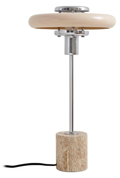 Stolové Lampa Lindby, Branford, Béžová, Obývacia izba, Kov, Vintage