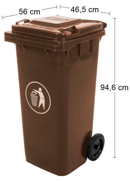Popolnica Mulltonne 120 L - hnedá