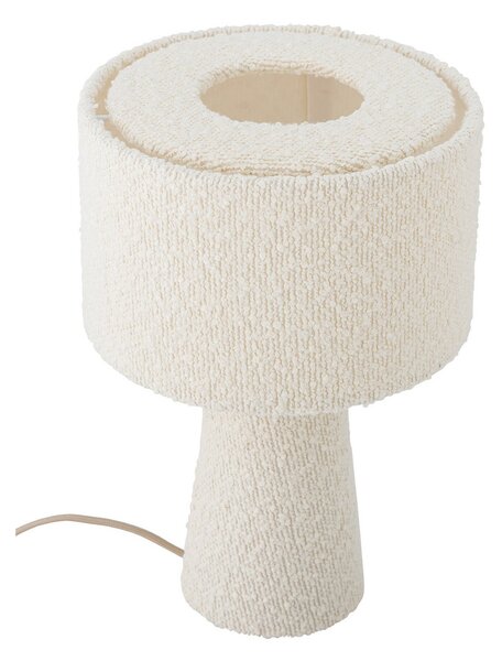 Stolové Lampa Bloomingville, Emmie, Biela, Obývacia izba, Tkanina / Textil, Moderný