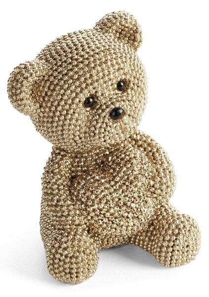 DEKORAČNÁ SOŠKA BEAR 7X9 CM ŠAMPANSKÁ