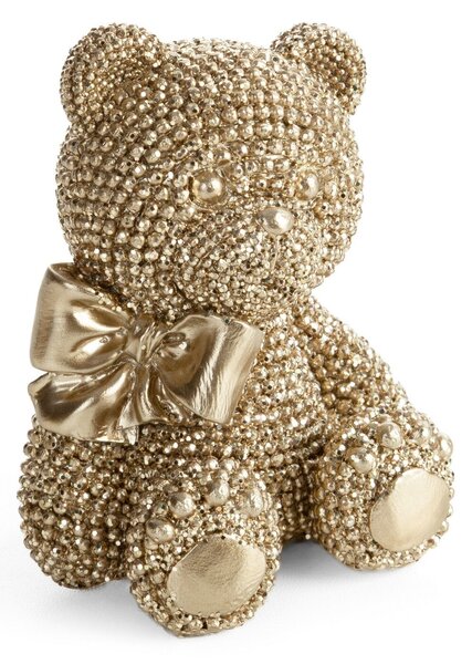 DEKORAČNÁ SOŠKA BEAR 6X8 CM ŠAMPANSKÁ