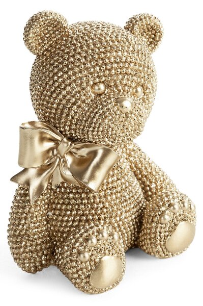 DEKORAČNÁ SOŠKA BEAR 10X13 CM ŠAMPANSKÁ