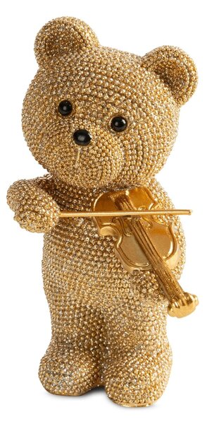 DEKORAČNÁ SOŠKA BEAR 8X13 CM ZLATÁ
