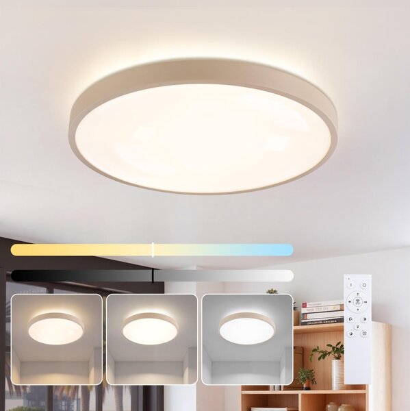 Brilagi - stmievateľné LED svietidlo GLASS POOL DOUBLE LED/60W/230V 50 cm béžová + DO