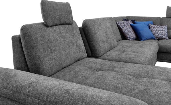 SEDACIA SÚPRAVA, textil, sivá Sit & More - Sedačky, Online Only