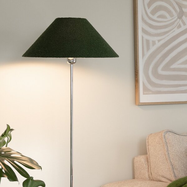 Stojacie Lampa Globen Lighting, Zelená, Obývacia izba, Tkanina / Textil, Moderný