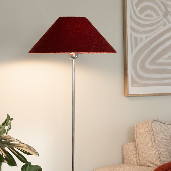 Stojacie Lampa Globen Lighting, Červená, Obývacia izba, Tkanina / Textil, Škandinávsky