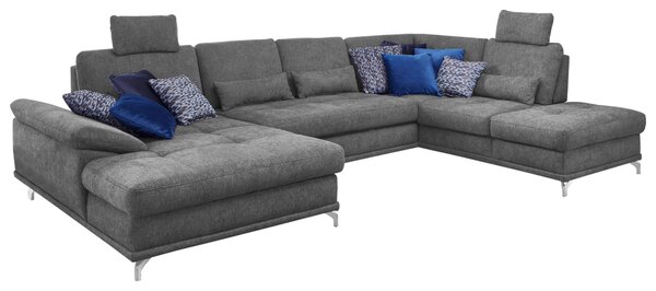 SEDACIA SÚPRAVA, textil, sivá Sit & More - Sedačky, Online Only