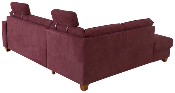 ROHOVÁ SEDAČKA, textil, tmavočervená Sit & More - Sedačky, Online Only