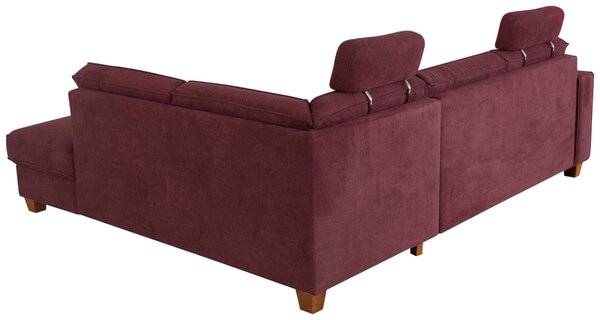ROHOVÁ SEDAČKA, textil, tmavočervená Sit & More - Sedačky, Online Only
