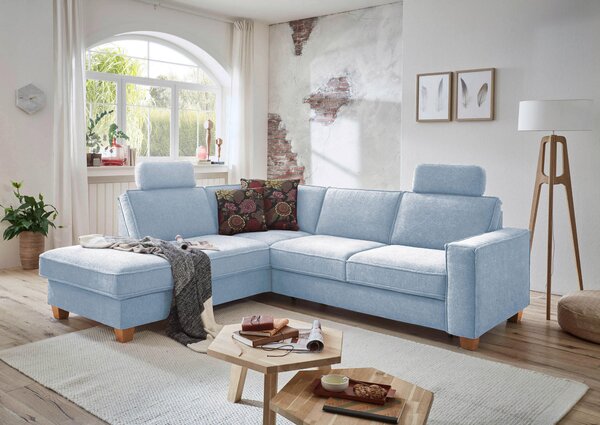 ROHOVÁ SEDAČKA, textil, svetlomodrá Sit & More - Sedačky, Online Only
