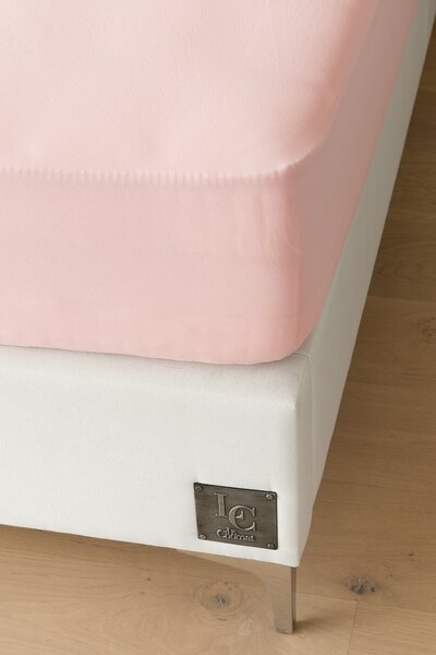 Prestieradlo Pudrové ELASTAN PREMIUM Jersey s elastanem PREMIUM 90-100 x 200-220/40