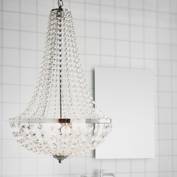 Lustre Markslöjd, Gränsö, stmievateľné, Transparentná, Kúpeľňa, Krištáľ