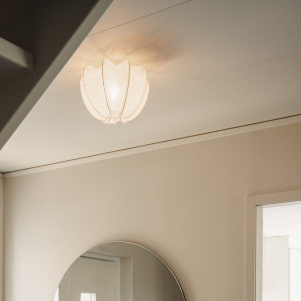 Stropné Lampa Watt & Veke, Anna, stmievateľné, Biela, Spálňa, Tkanina / Textil, Dizajnový