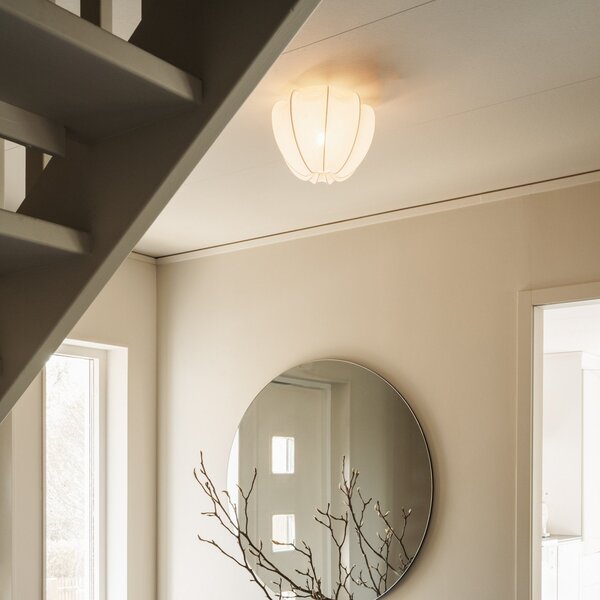 Stropné Lampa Watt & Veke, Anna, stmievateľné, Biela, Spálňa, Tkanina / Textil, Dizajnový
