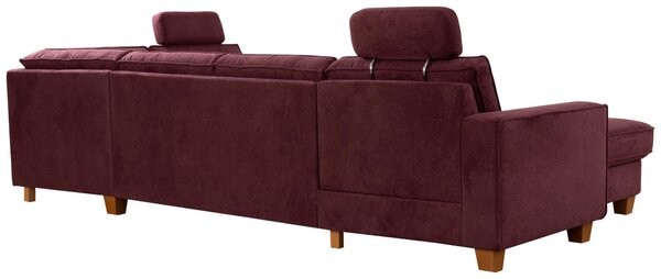 SEDACIA SÚPRAVA, textil, tmavočervená Sit & More - Sedačky, Online Only