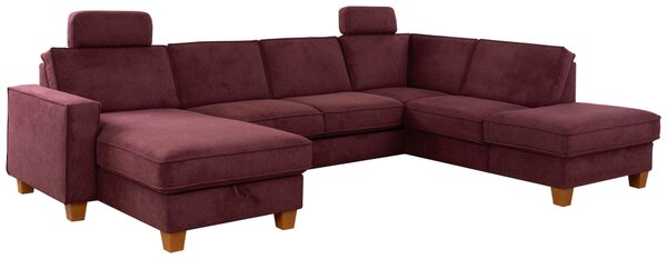SEDACIA SÚPRAVA, textil, tmavočervená Sit & More - Sedačky, Online Only