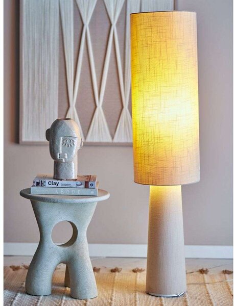 Stojacie Lampa Bloomingville, Béžová, Obývacia izba, Tkanina / Textil
