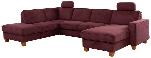 SEDACIA SÚPRAVA, textil, tmavočervená Sit & More - Sedačky, Online Only