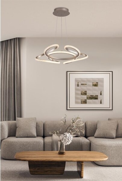 Searchlight 66110CP - LED stmievateľný luster na lanku DOODLE LED/40W/230V mosadz