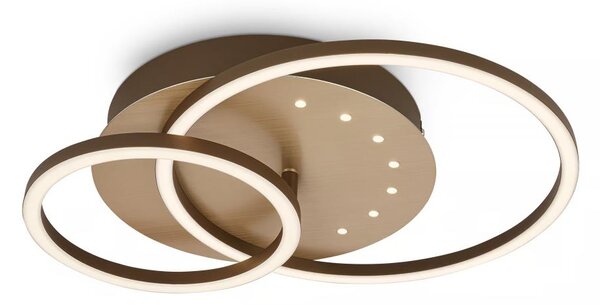 Brilo - stmievateľné LED stropné svietidlo LED/26W/230V 3000K hnedé