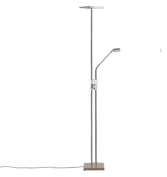 Stojacie Lampa Lindby, Jonne, stmievateľné, Metalická, Obývacia izba, Kov, Moderný