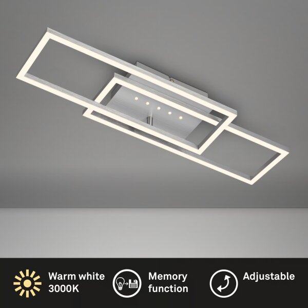 Brilo - LED stmievateľné stropné svietidlo LED/30W/230V 3000K matný chróm