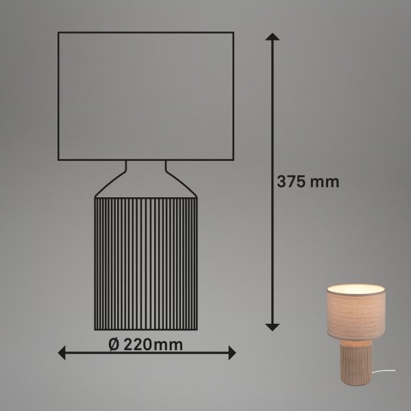 Brilo - Stolná lampa INO 1xE14/10W/230V hnedá