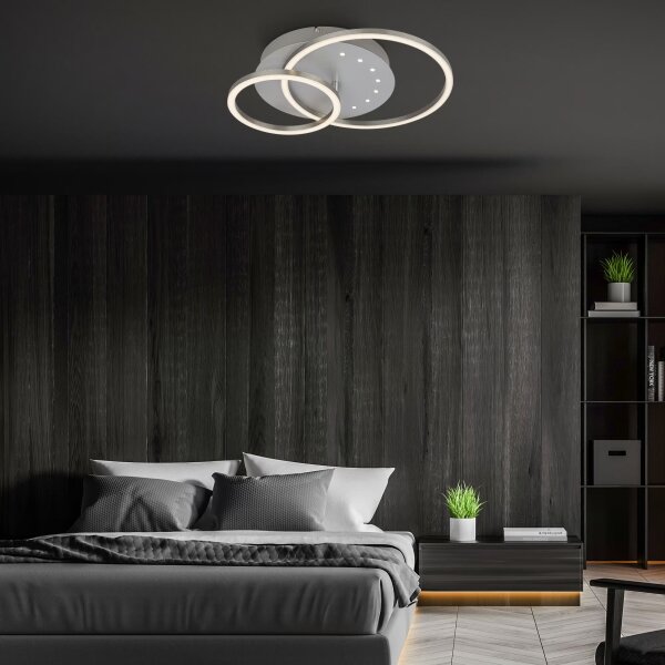 Brilo - stmievateľné stropné LED svietidlo LED/26W/230V 3000K matný chróm