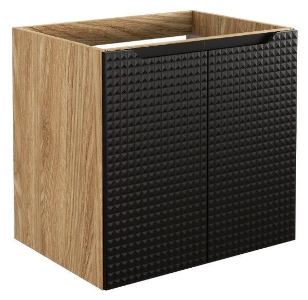 Skrinka pod umývadlo LUXOR Black 82-60-2D | 60 cm s dvierkami