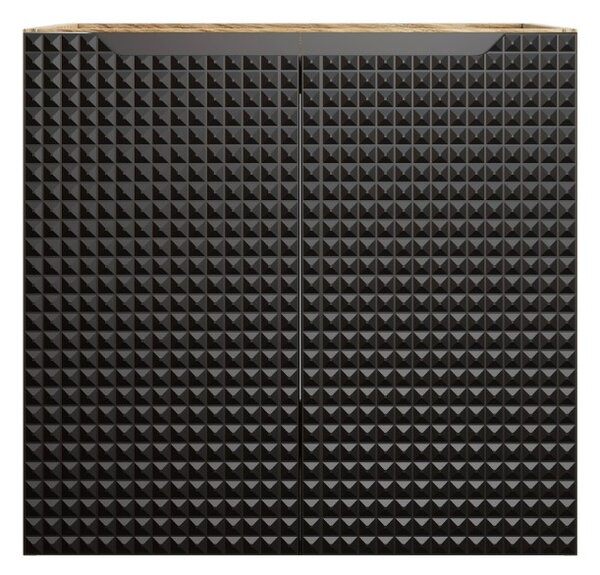 Skrinka pod umývadlo LUXOR Black 82-60-2D | 60 cm s dvierkami