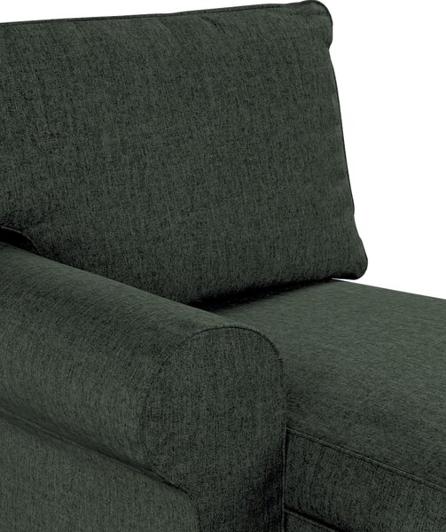 Poťah na ležadlo Ektorp (ľavé) farba produktu zelená látka zapletaná