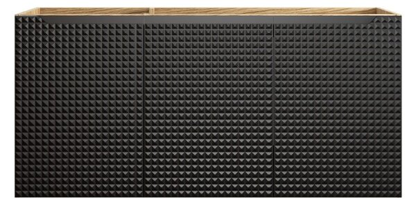 Skrinka pod umývadlo LUXOR Black 82-120-3D | 120 cm s dvierkami