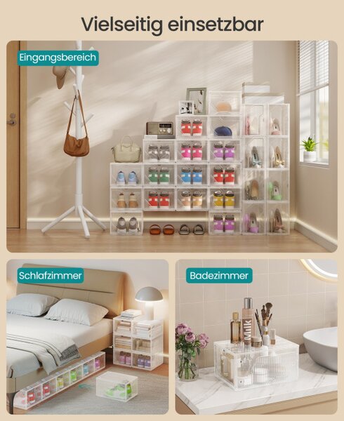 Úložné boxy LSP806WH01 (6 ks)