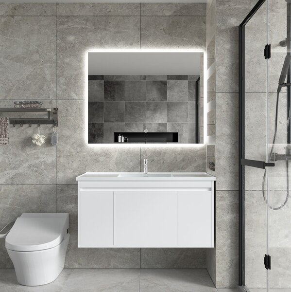 Erga Ava, LED zrkadlo 100x80cm, 2760 lm, 6500K, predné/zadné osvetlenie, ERG-V01-120-1080-00