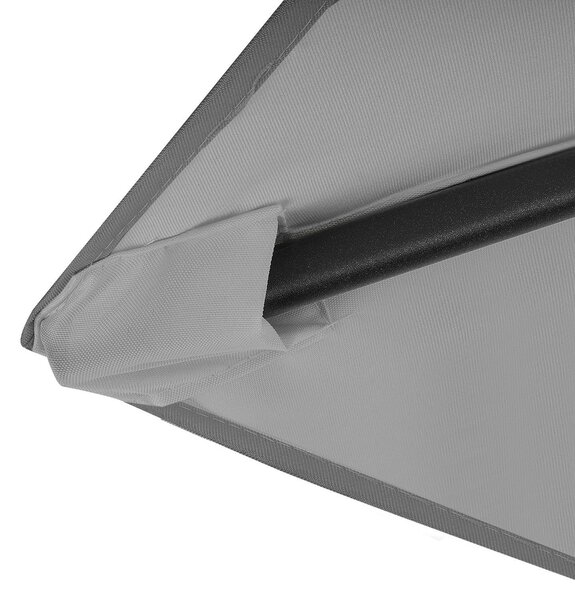 LONGWELL INDUSTRIAL LTD Skladací záhradný slnečník 210 cm - šedý