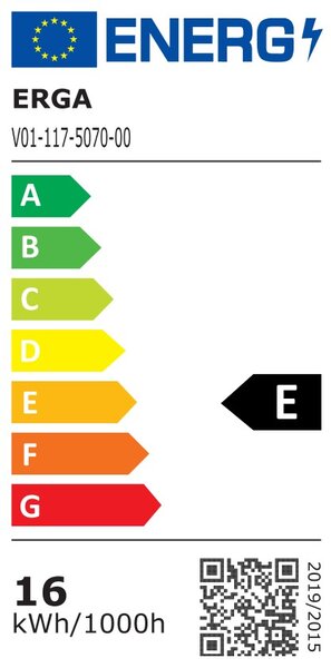 Erga Mia, LED zrkadlo 50x70cm, 1840 lm, 6500K, predné/zadné osvetlenie, ERG-V01-117-5070-00