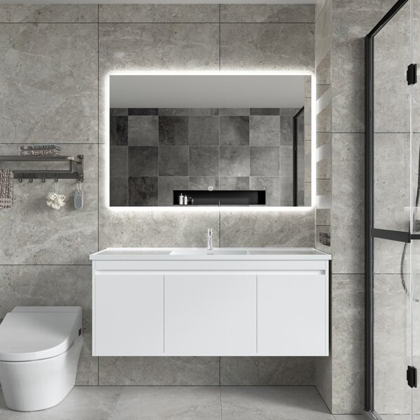 Erga Ava, LED zrkadlo 120x80cm, 3105 lm, 6500K, predné/zadné osvetlenie, ERG-V01-120-1280-00