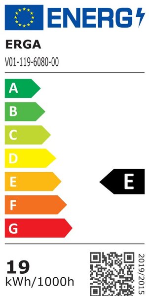 Erga Evelyn, LED zrkadlo 60x80cm, 2185 lm, 6500K, zadné osvetlenie, ERG-V01-119-6080-00
