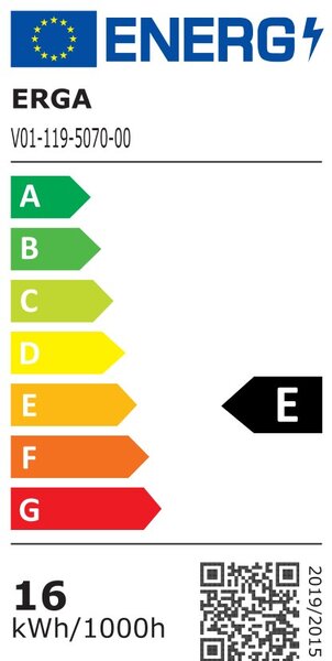 Erga Evelyn, LED zrkadlo 50x70cm, 1840 lm, 6500K, zadné osvetlenie, ERG-V01-119-5070-00