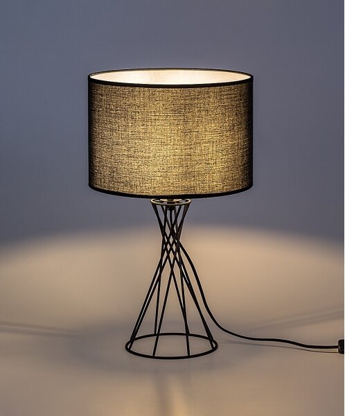 Rabalux 74082 - Stolová lampa NIVRA 1xE27/40W/230V čierna
