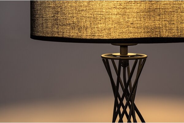 Rabalux 74082 - Stolová lampa NIVRA 1xE27/40W/230V čierna