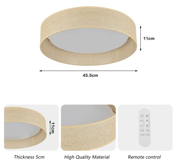 Immax NEO 07289L - LED+CCT stmievateľné stropné svietidlo LONA 36W/230V pr. 45,5 cm + DO
