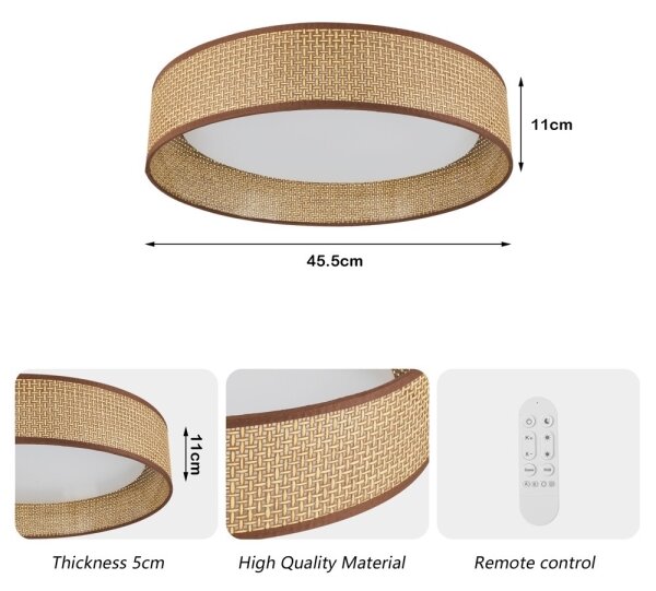 Immax NEO 07288L - LED+CCT stmievateľné stropné svietidlo LONA 36W/230V pr. 45,5 cm+ DO